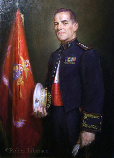 Robert Liberace, Col. Green, oil-on-canvas