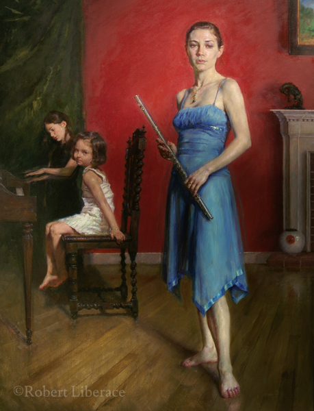 Robert Liberace, Dominique, oil on canvas
