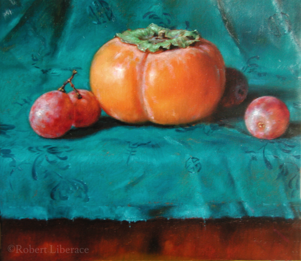 Robert-Liberace, persimmon-and-grapes