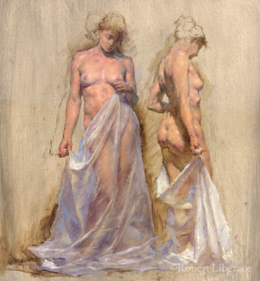 Robert Liberace Muses, oil on panel, 2009, 11x14