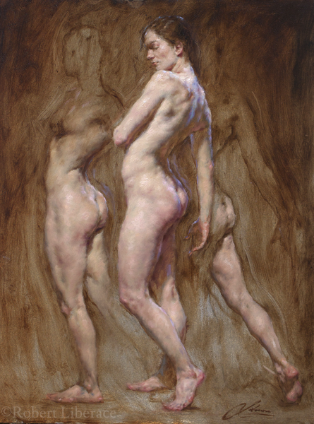 Robert Liberace Procession oil painting
